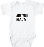 Rompertjes baby met tekst - Are you ready? - Romper wit - Maat 50/56
