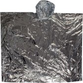 Highlander Survival-poncho 100 X 127 Cm Aluminiumfolie Zilver