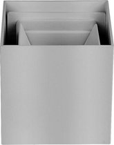 Olucia Dion - Moderne Up down wandlamp - Aluminium - Grijs