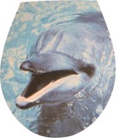 Reinhard | Toiletbril Sticker Dolfijn (links) 32 x 38 cm