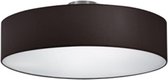 LED Plafondlamp - Plafondverlichting - Trion Hotia - E27 Fitting - 3-lichts - Rond - Mat Zwart - Aluminium