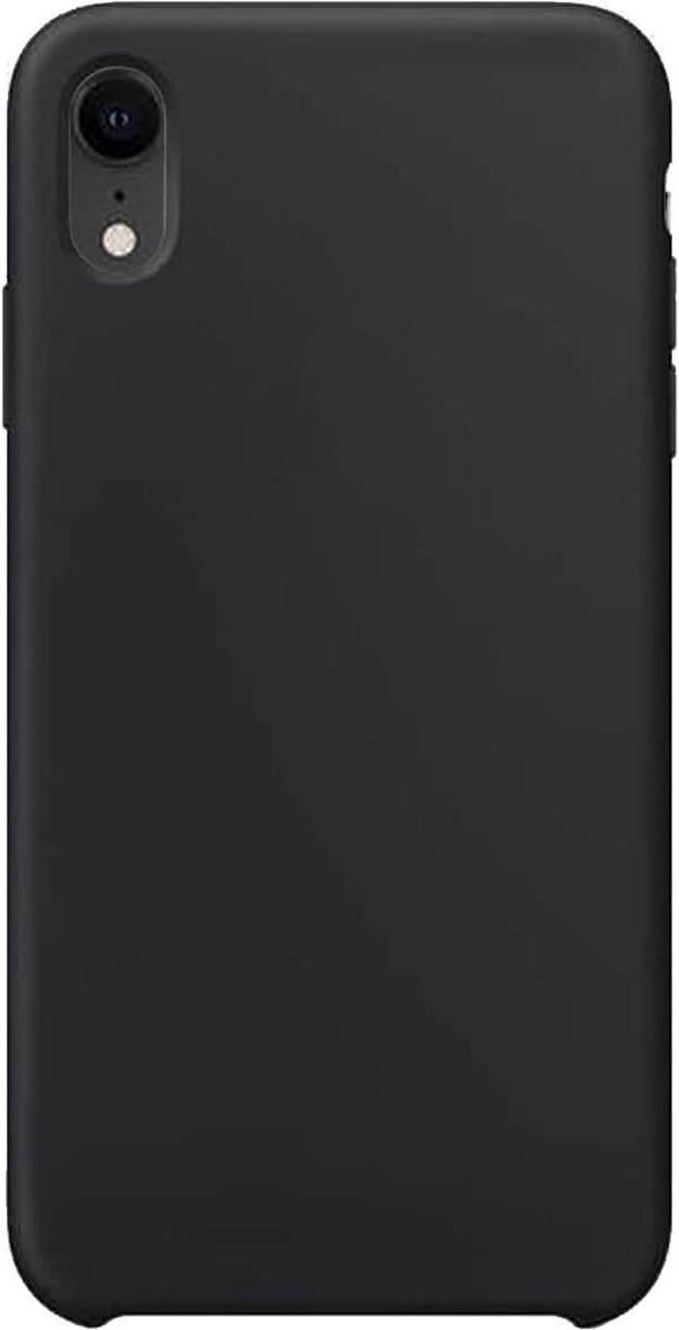 Geschikt voor: iPhone XR Siliconen Back Cover - zwart