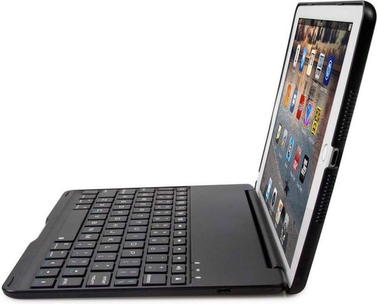iPad Pro 9.7/Air 2 Toetsenbord Hoes hoesje - CaseBoutique -  Zwart - Aluminium - CaseBoutique