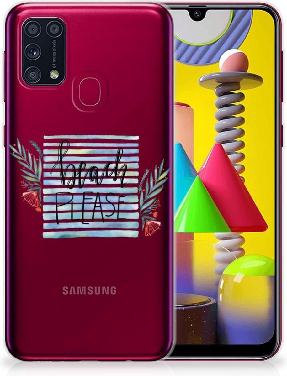 Samsung Galaxy M31 Telefoonhoesje met Naam Boho Beach