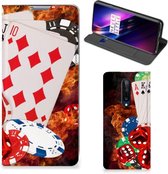 Book Stand Case Personaliseren OnePlus 8 Smart Cover Casino