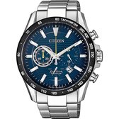 Citizen Super Titanium Horloge - Citizen heren horloge - Blauw - diameter 43 mm - Titanium