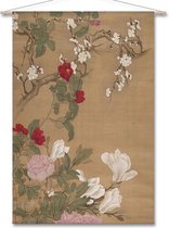 Wandkleed-XL Honderd bloemen - Qing dynastie