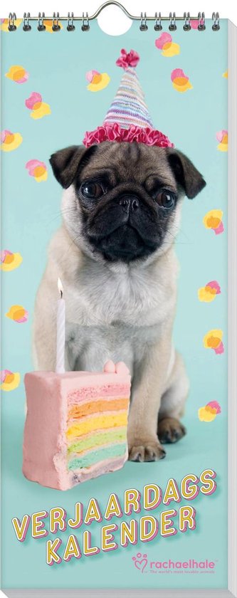 Verjaardagskalender Honden - Rachael Hale - 13 X 33 cm - Interstat