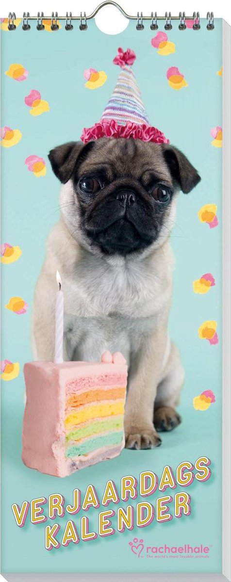 Verjaardagskalender Honden - Rachael Hale - 13 X 33 cm - Interstat