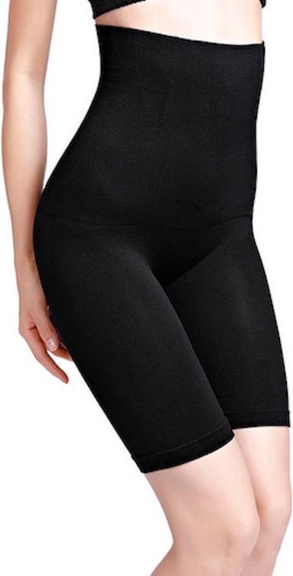 Shapewear voor billen, buik en dijen - corrigerend ondergoed high waist - zwart - maat M/L