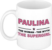 Paulina The woman, The myth the supergirl cadeau koffie mok / thee beker 300 ml