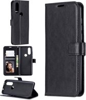 Motorola Moto One Vision hoesje book case zwart
