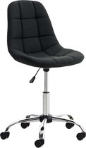 Chaise de bureau Clp Emil - Tissu - Zwart