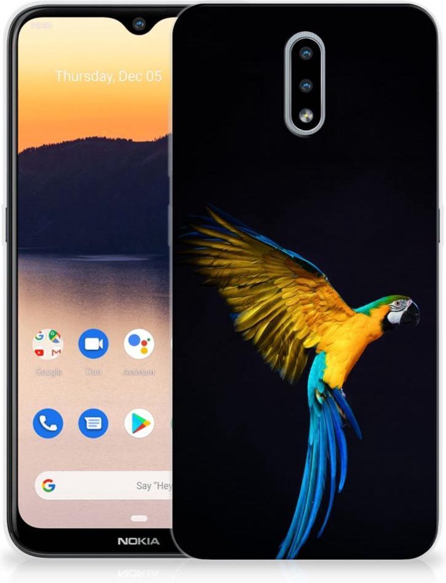 Nokia 2.3 TPU Hoesje Papegaai