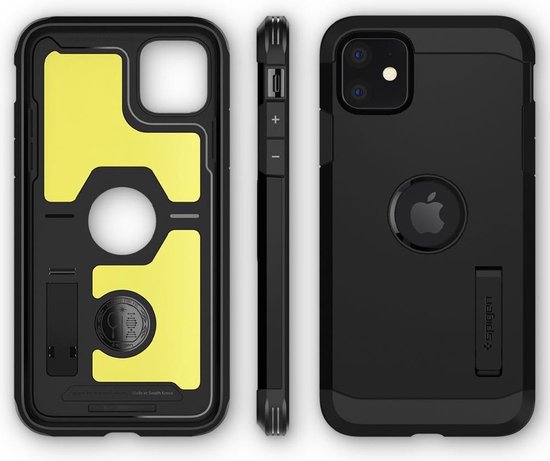 Spigen Tough Armor case bescherming iPhone 11 hoesje - zwart | bol.com
