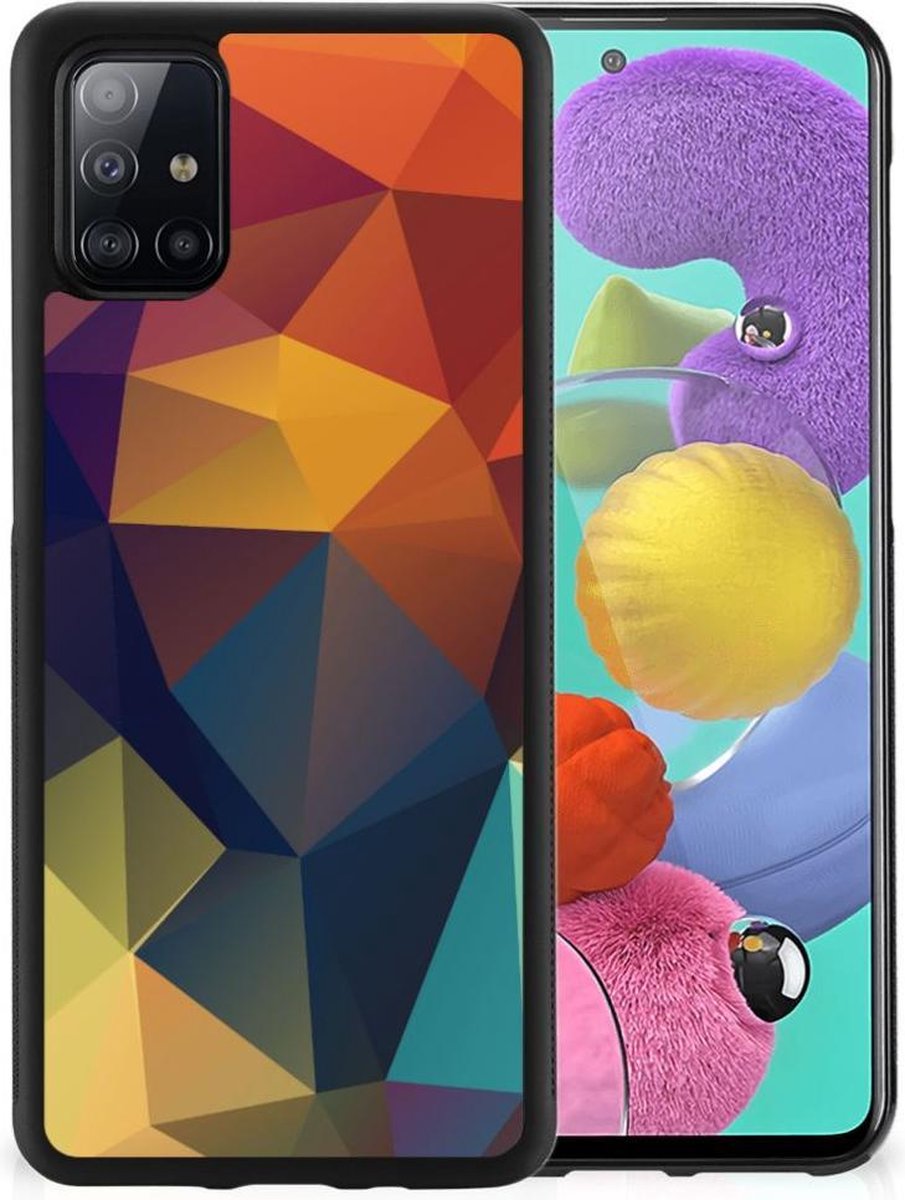 Back Cover voor Samsung Galaxy A51 Grip Case Polygon Color