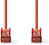 Nedis CAT6-kabel | RJ45 Male | RJ45 Male | S/FTP | 1.00 m | Rond | LSZH | Rood | Polybag