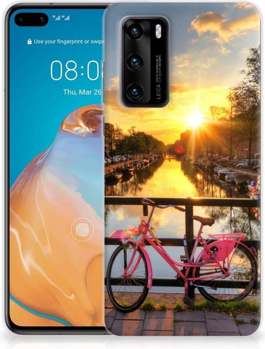 Huawei P40 Siliconen Back Cover Amsterdamse Grachten