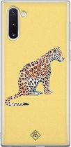 Samsung Note 10 hoesje siliconen - Leo wild | Samsung Galaxy Note 10 case | geel | TPU backcover transparant