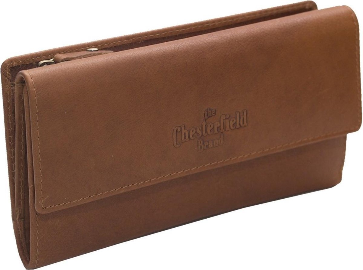 The Chesterfield Brand Leren Portemonnee Cognac Dahlia RFID