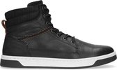 Manfield - Heren - Zwarte hoge sneakers - Maat 42