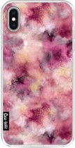 Casetastic Apple iPhone XS Max Hoesje - Softcover Hoesje met Design - Smokey Pink Marble Print