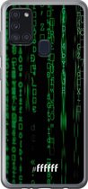 Samsung Galaxy A21s Hoesje Transparant TPU Case - Hacking The Matrix #ffffff