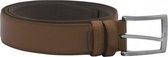 GENTS | Riem cognac 0009 Maat 105 cm | Heren Riem Leer | Riemen heren | Met Gesp