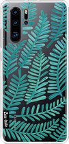Casetastic Huawei P30 Pro Hoesje - Softcover Hoesje met Design - Turquoise Fronds Print