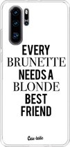 Casetastic Huawei P30 Pro Hoesje - Softcover Hoesje met Design - Every Brunette Needs A Blonde White Print