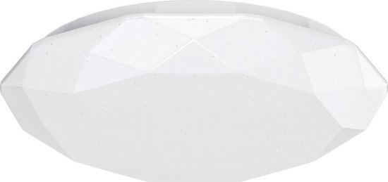 LED Plafondlamp - Aigi Dian - Opbouw Rond 24W - Warm Wit 3000K - Mat Wit - Aluminium