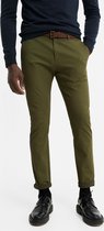 WE Fashion Heren skinny fit chino met dessin -Maat W34 X L32