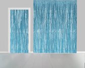 Feuille de rideau de porte bleu clair 2,4x1 mètre