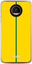 Motorola Moto Z Force Hoesje Transparant TPU Case - FSC Groen & Geel #ffffff