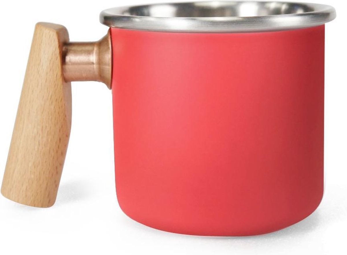 Emaille mok - camp mug drinkbeker - kalas serie - 400ml - kleur rood