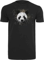 Urban Classics Heren Tshirt -XS- Designer Panda Zwart