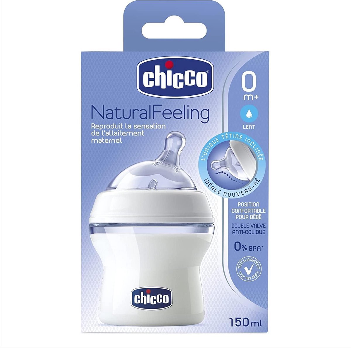 output ginder wol Chicco Zuigfles Natural Feeling 150 Ml Transparant | bol.com