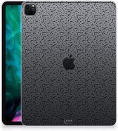 Hoesje iPad Pro 12.9 (2020) | iPad Pro 12.9 (2021) Back Cover Stripes Dots met transparant zijkanten
