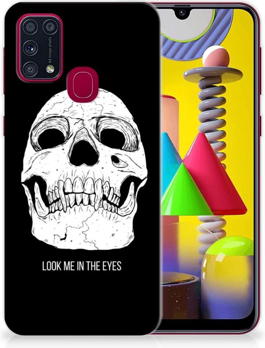 Silicone Back Case Samsung Galaxy M31 Skull Eyes