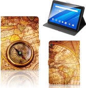 Tablet Hoesje Lenovo Tab E10 Hoesje met Magneetsluiting Kompas