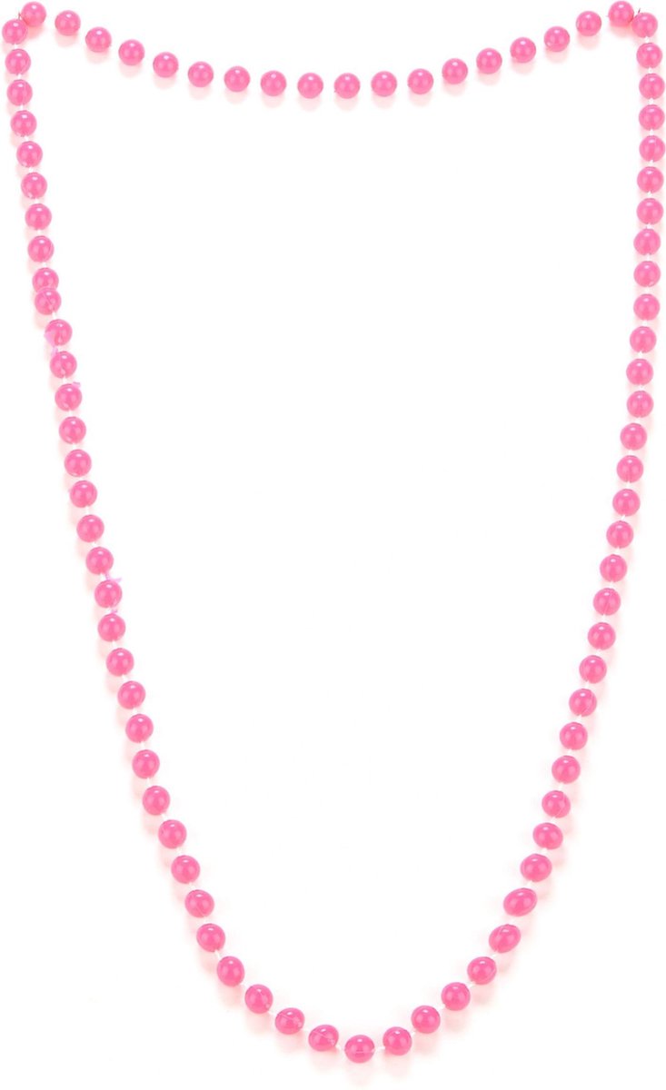 PARTYPRO - Roze kralenketting voor volwassenen