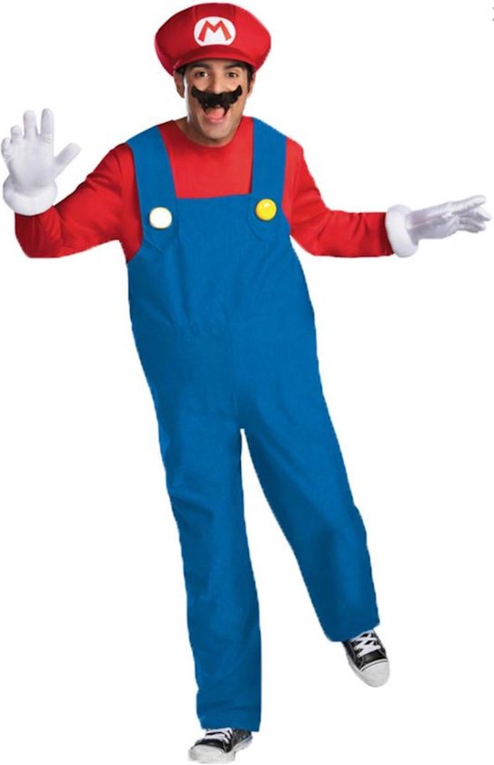 Vegaoo - Mario Deluxe outfit voor volwassenen