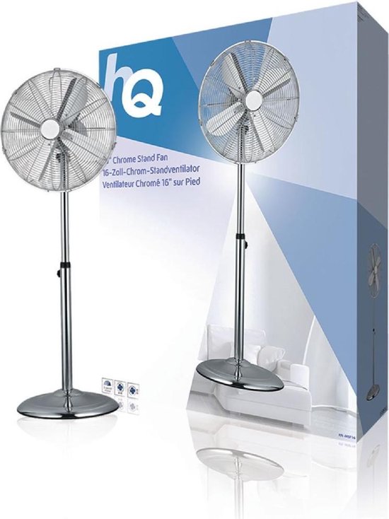 Konig - Ventilator op voet 40cm - Chroom | bol.com