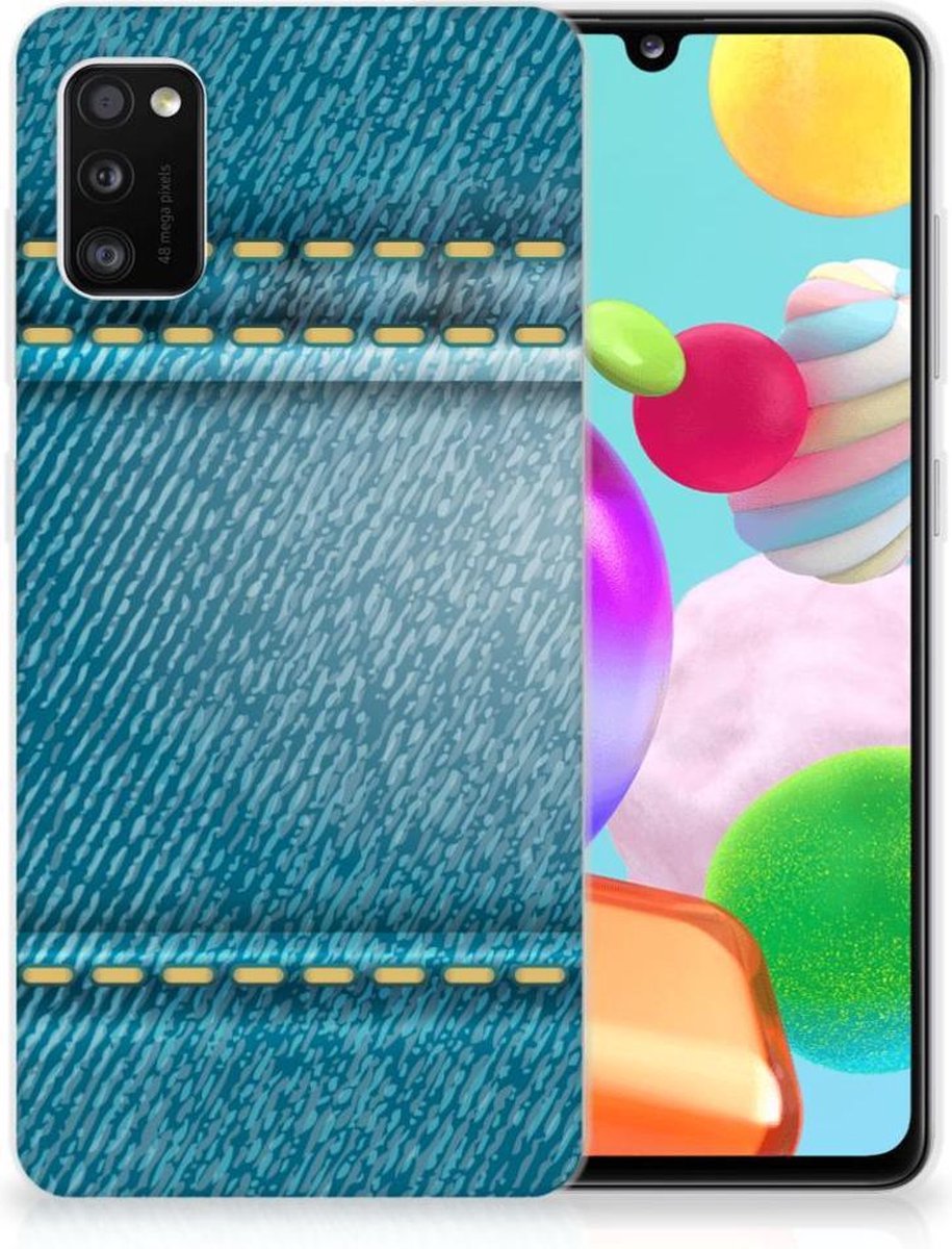 Samsung Galaxy A41 Silicone Back Cover Jeans