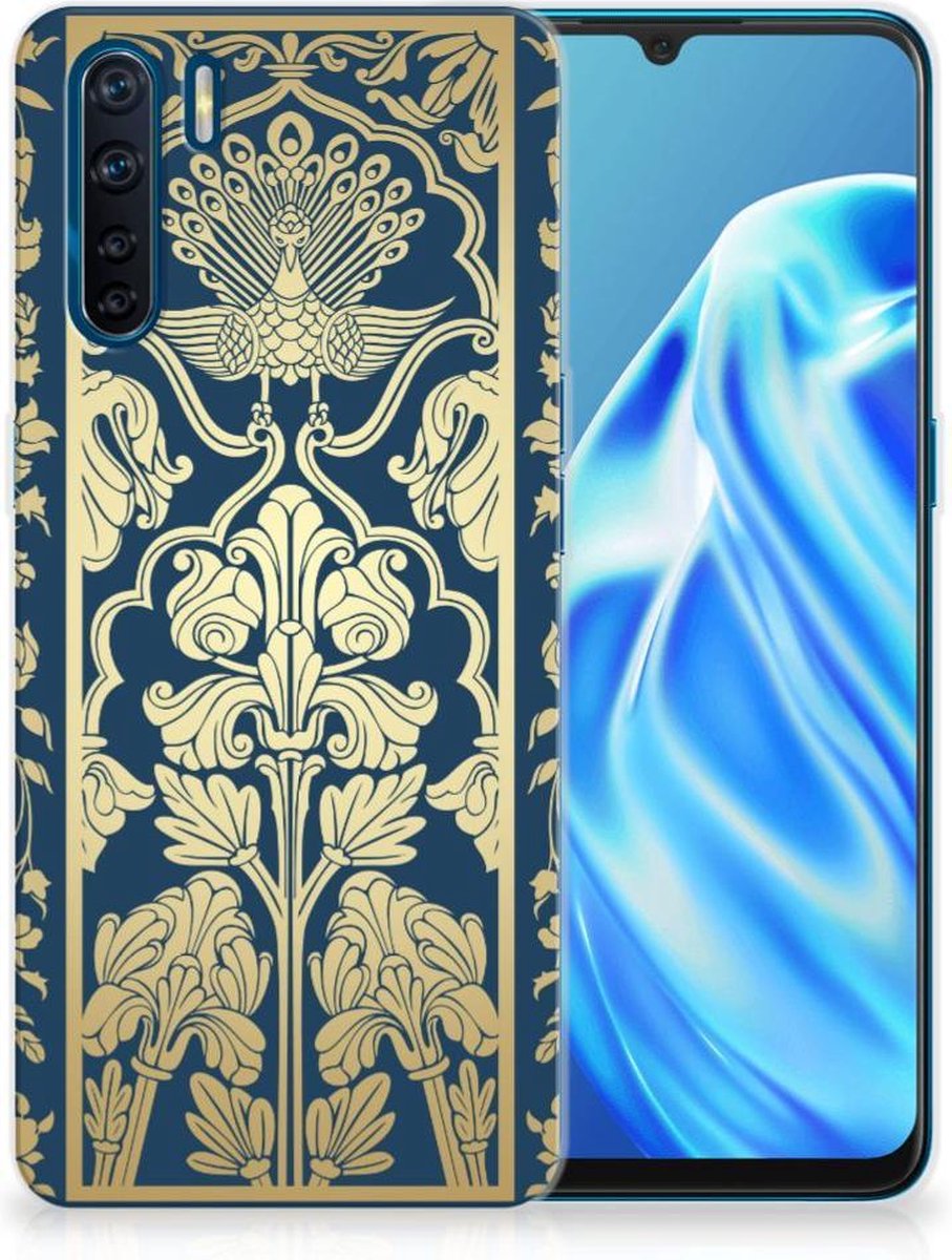 OPPO A91 TPU Case Beige Flowers
