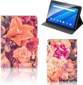 Tablettas Lenovo Tab E10 Hoes met Standaard Bosje Bloemen