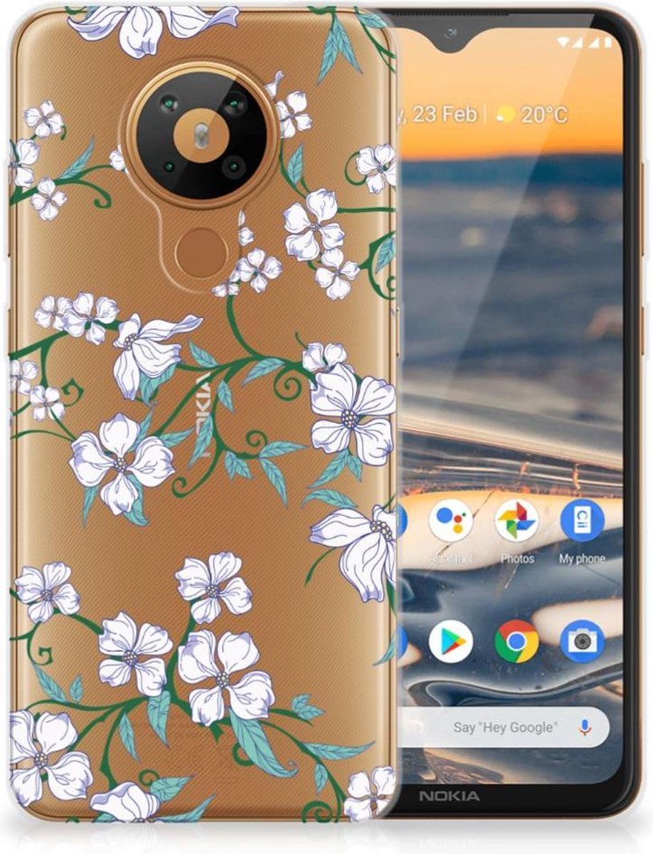Nokia 5.3 Uniek TPU Case Blossom White
