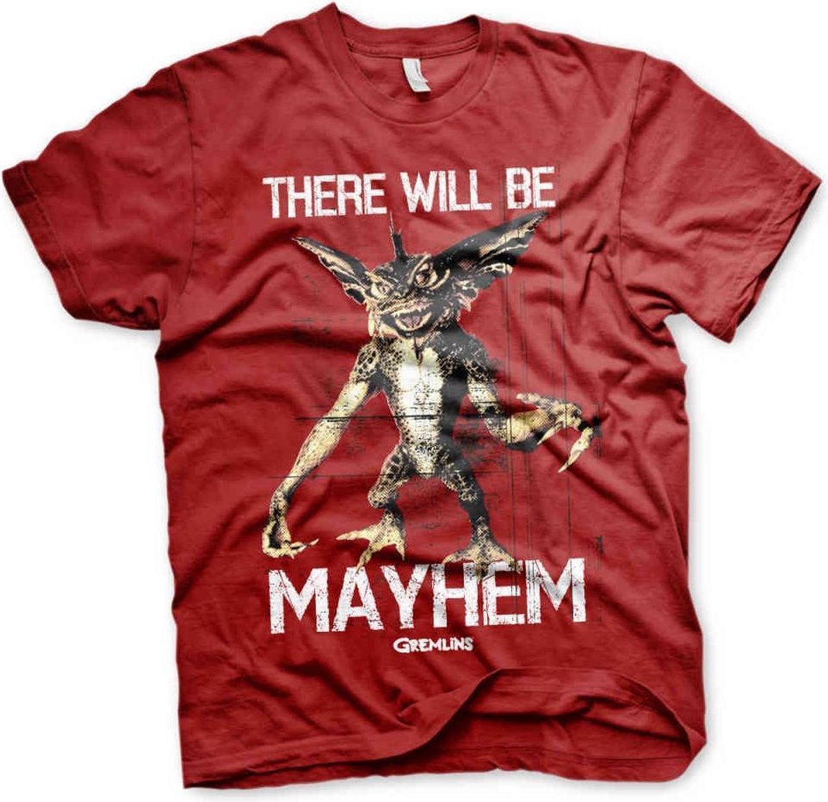 Gremlins Heren Tshirt -M- There Will Be Mayhem Rood