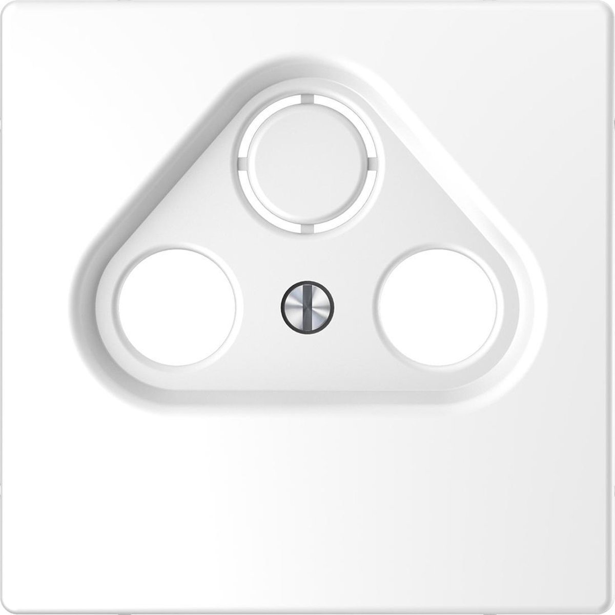 Inzetstuk COAX 2V - Kunststof - Lotuswit - Systeem Design - Schneider Electric - MTN4123-6035