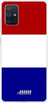 Samsung Galaxy A71 Hoesje Transparant TPU Case - Nederlandse vlag #ffffff